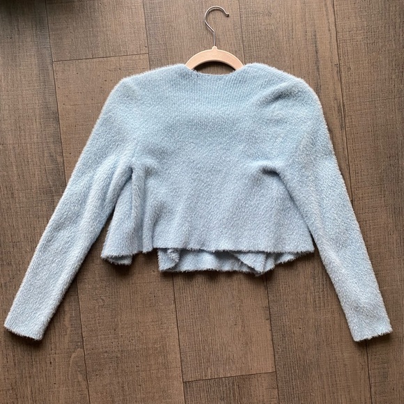 Eyelash pastel blue sweater/top set size S - Picture 5 of 9